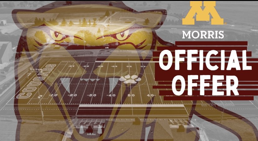 Extremely happy to say I’ve received my first offer to continue my football and academic career at the University of Minnesota Morris! <a href="/Coach_Gehlen/">Nate Gehlen</a>