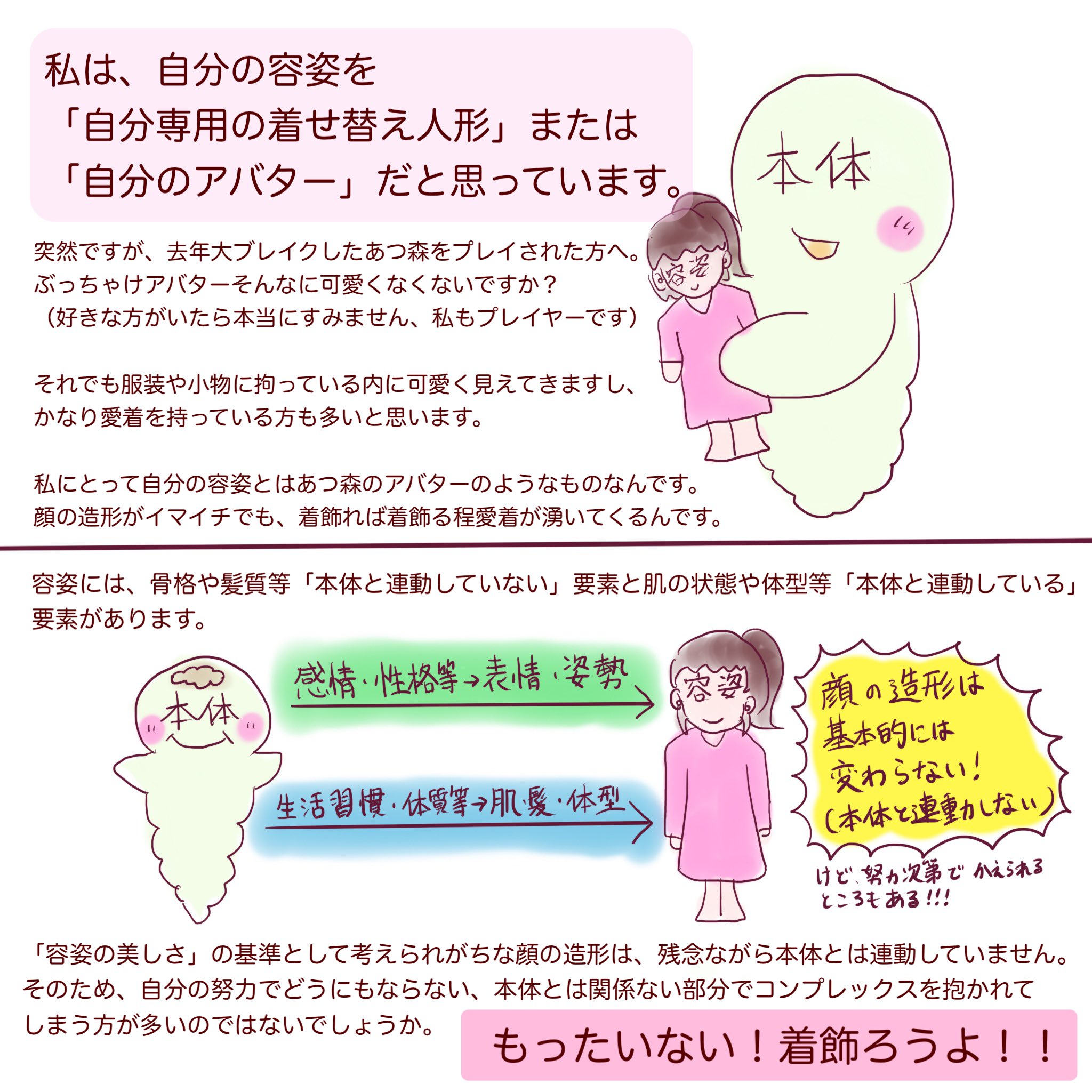 しゃた お世辞にも容姿端麗とは言えない私が自分の容姿を好きになり自信を持っていられる理由 太ってるのにメイクやオシャレし てる人はまず痩せたら とか言う人は大きなお世話なのを自覚してください そういう余計な発言が不必要な容姿