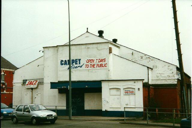 scriptrocket's tweet photo. #MyFirstCinema. Unit 4 in Pemberton, Wigan (now carpet warehouse). It was a proper flea pit, and it definitely wasn’t Cinema Paradiso, but I have some fond cinematic memories as a kid & teenager. When I make my fortune I’m going to buy it back, & restore it for the community. https://t.co/g8GWh9vc4t