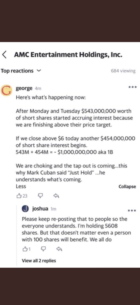 amcstronggg's tweet photo. $amc Drop a follow for live updates !!! https://t.co/owkVQh6EWJ