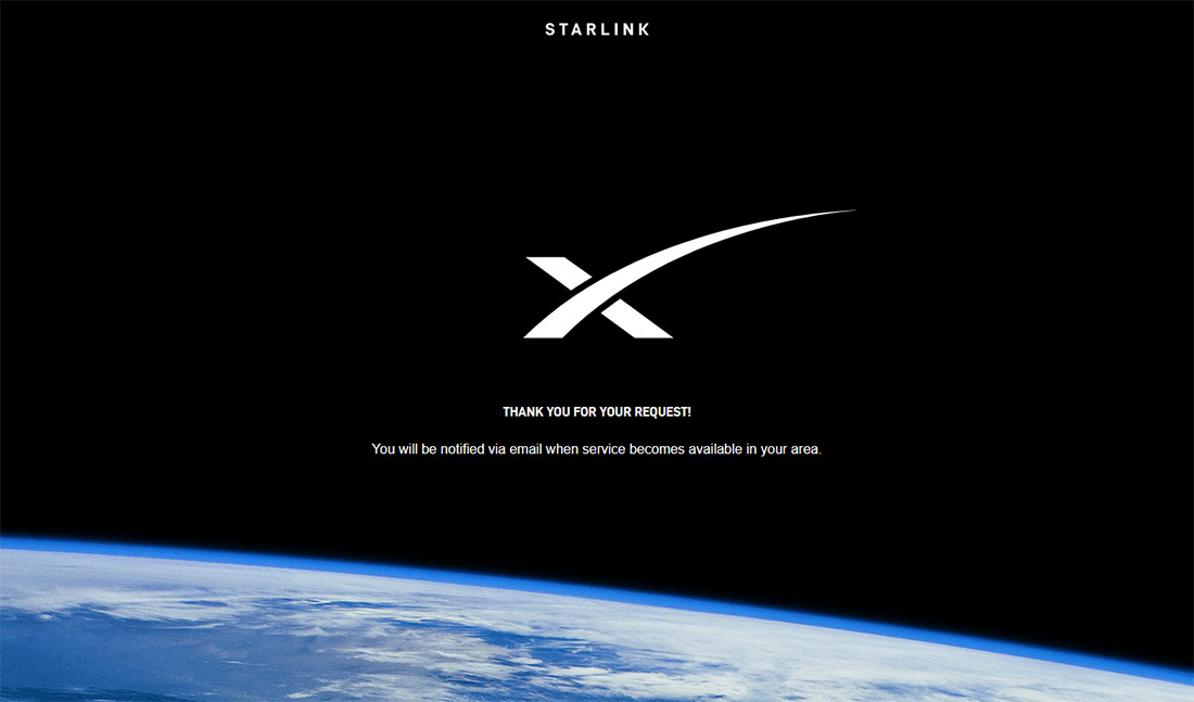 Just signed up to <a href="/SpaceX/">SpaceX</a> #Starlink beta programme. Why not?