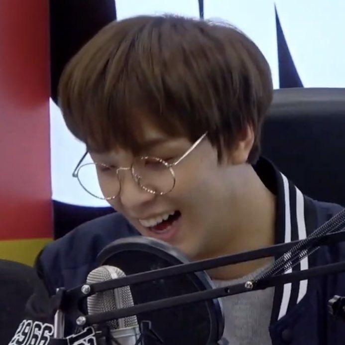 haechan wearing glasses ; a thread