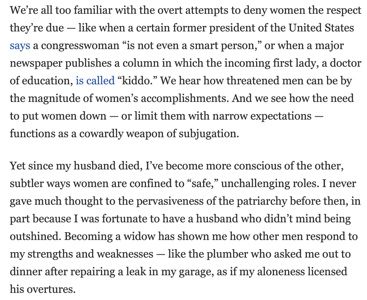 trishgf's tweet photo. I didn’t see the insidious ways women are held back — until I became a widow
https://t.co/HUIoFLpOld https://t.co/0tigDe6z4v