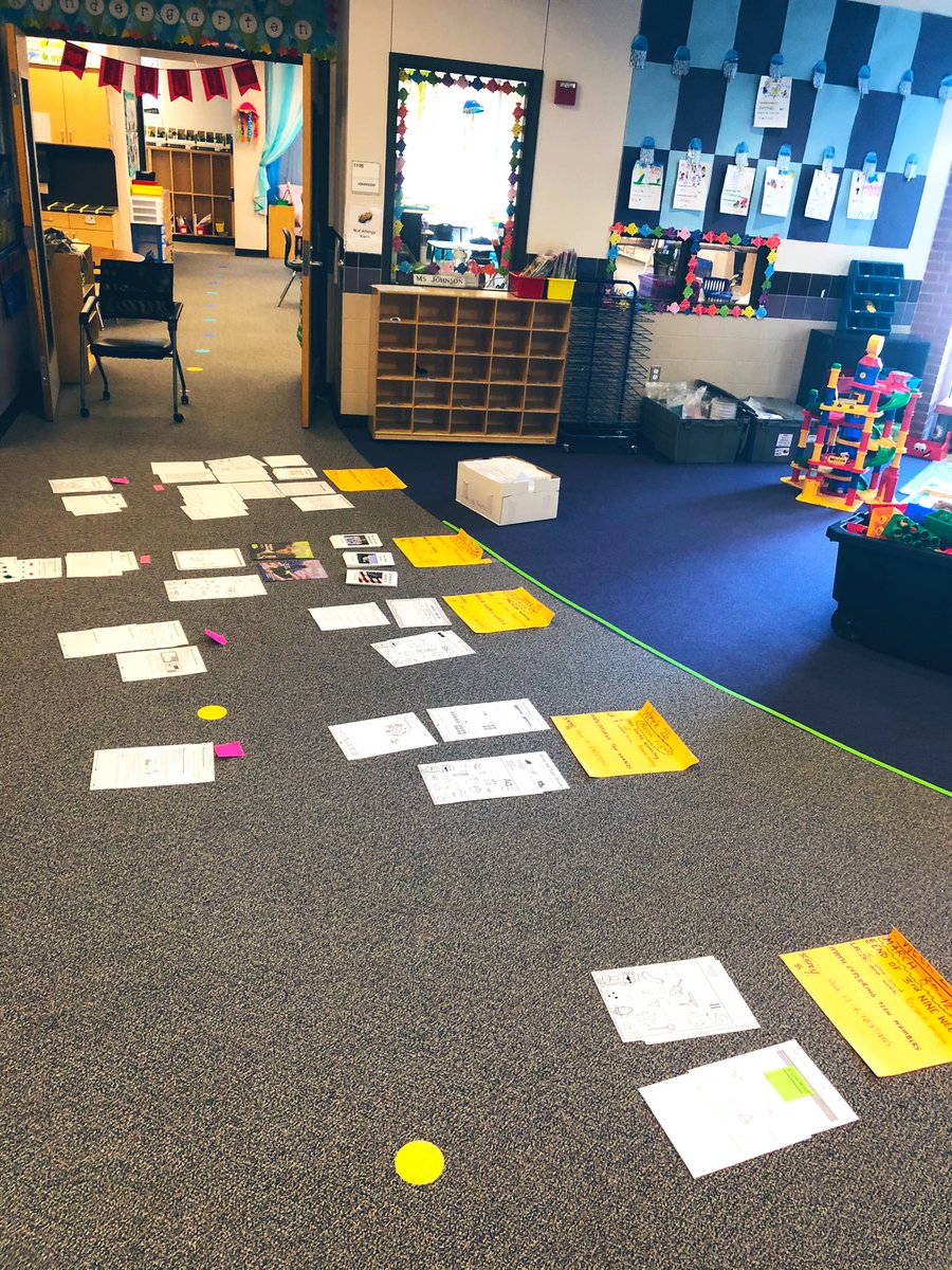 Today we planned and then we planned some more. We prepped for our virtual kindergarteners to pick up supplies while integrating activities that our in person learners can do simultaneously 🤯🤔 <a href="/RiverRidgeElem/">River Ridge Elem</a>