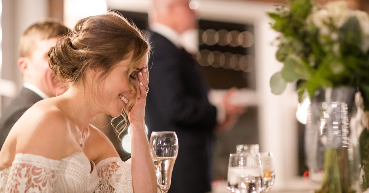 That moment your dad says something so embarrassing in front of your whole wedding. 🤣 

Photo Credit: @brittanymclachlanphotography

#LionsgateCenter
#StressLessLoveMore