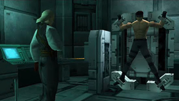 Lovers of the dead Bosses torture the Snakes with electricity.Additionally, Naomi/Strangelove have British accents and are really mad at Snake for killing their former relative (Gray Fox and The Boss).