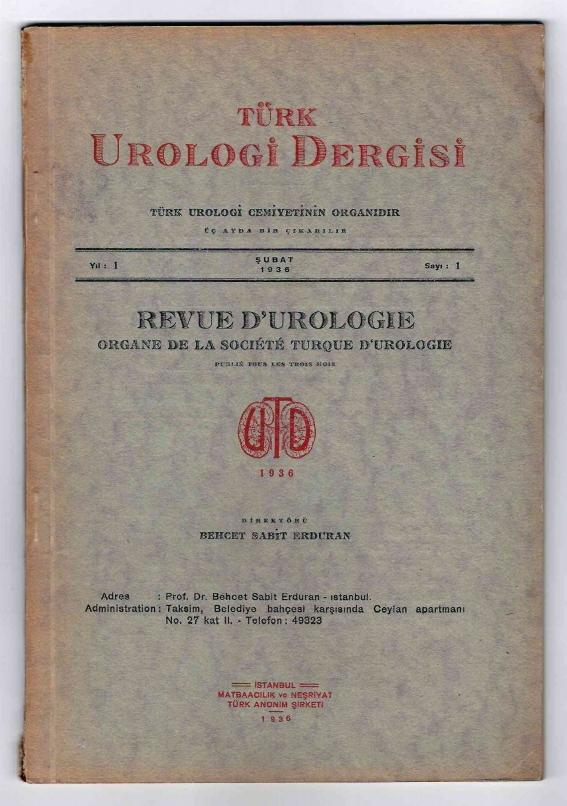 Did you know that the first issue of the Turkish Journal of Urology was published 85 years ago (February 1936)?

#TBT #ThrowbackThursday #TurkJurol #UroSoMe 

You can also access the online archive from the link below. 👇

turkishjournalofurology.com/en/archive-174