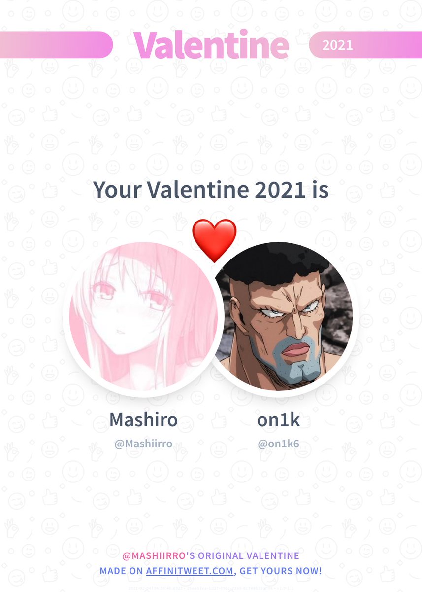 Mashiirro's tweet photo. ✨ Valentine

This year you're mine on1k6! ❤️
And you, whom will be yours?

➡️ https://t.co/cdiszxI1tm https://t.co/5zy9ZrVqis