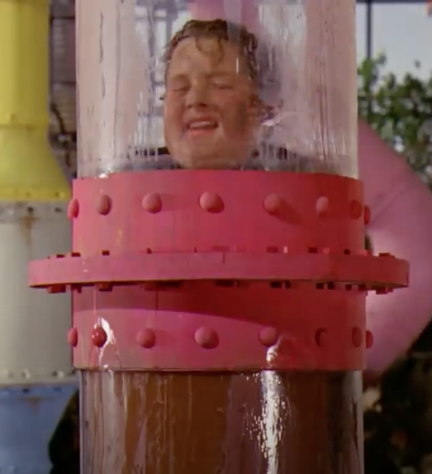 Charlie And The Chocolate Factory Augustus Gloop Goes Up The Pipe