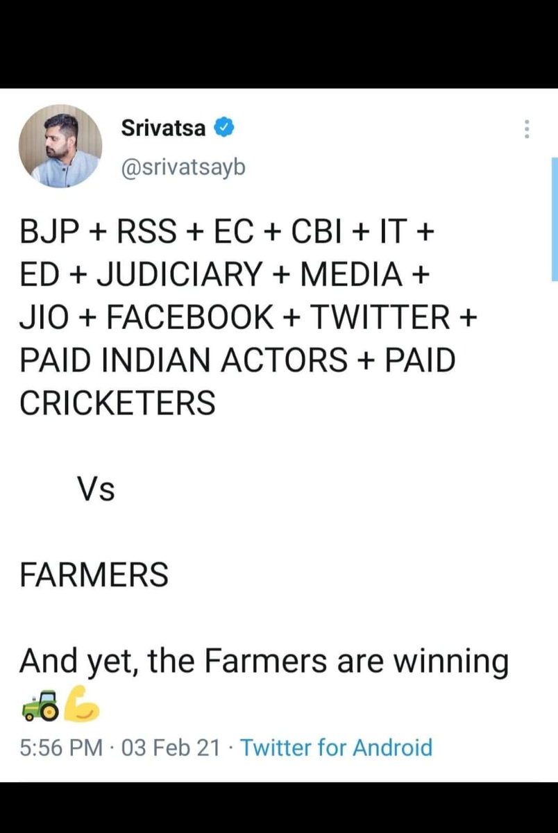 GSPUNJABB's tweet photo. #IndianFarmersHumanRights 
#AntiNationalBollywood #shameonbollywood #FarmersProtest #WorldSupportsIndianFarmers https://t.co/3G6BoeC8D7