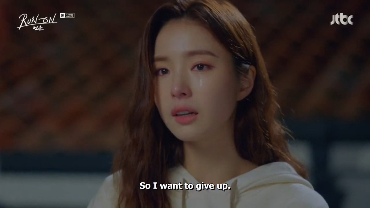They know what hurts them and if they are emotionally developed, their coping mechanisms kick in.It's not easy to say this for her, considering she's a fighter. Why did she suddenly say this to Seongyeom? The answer is that she was triggered because it happened in the past.