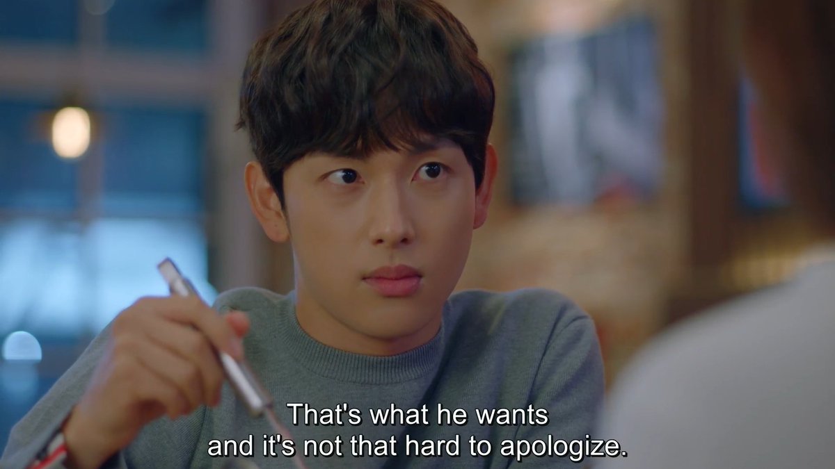 She can apologize for the sake of harmony. That's another downside to her personality that Seongyeom sees.