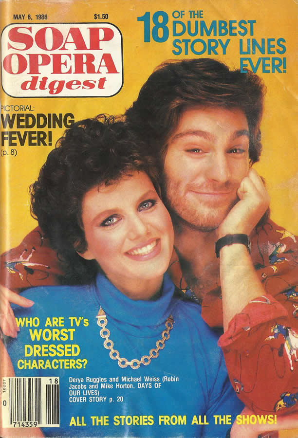 Mike returned to Salem in 1985, now a doctor, and immediately clashed with his supervisor Robin Jacobs. Naturally, Mike & Robin fell in love, but there were complications because Robin was Jewish & Mike was not.  #DAYS