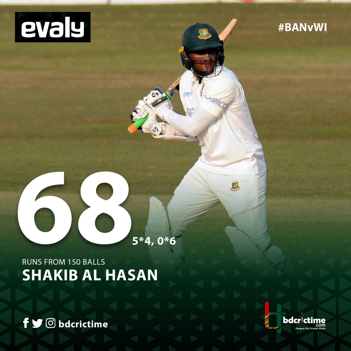 BDCricTime's tweet photo. Good comeback innings by Shakib Al Hasan

Impressed with his performance? ✍

#BANvWI https://t.co/O0waehbxnZ