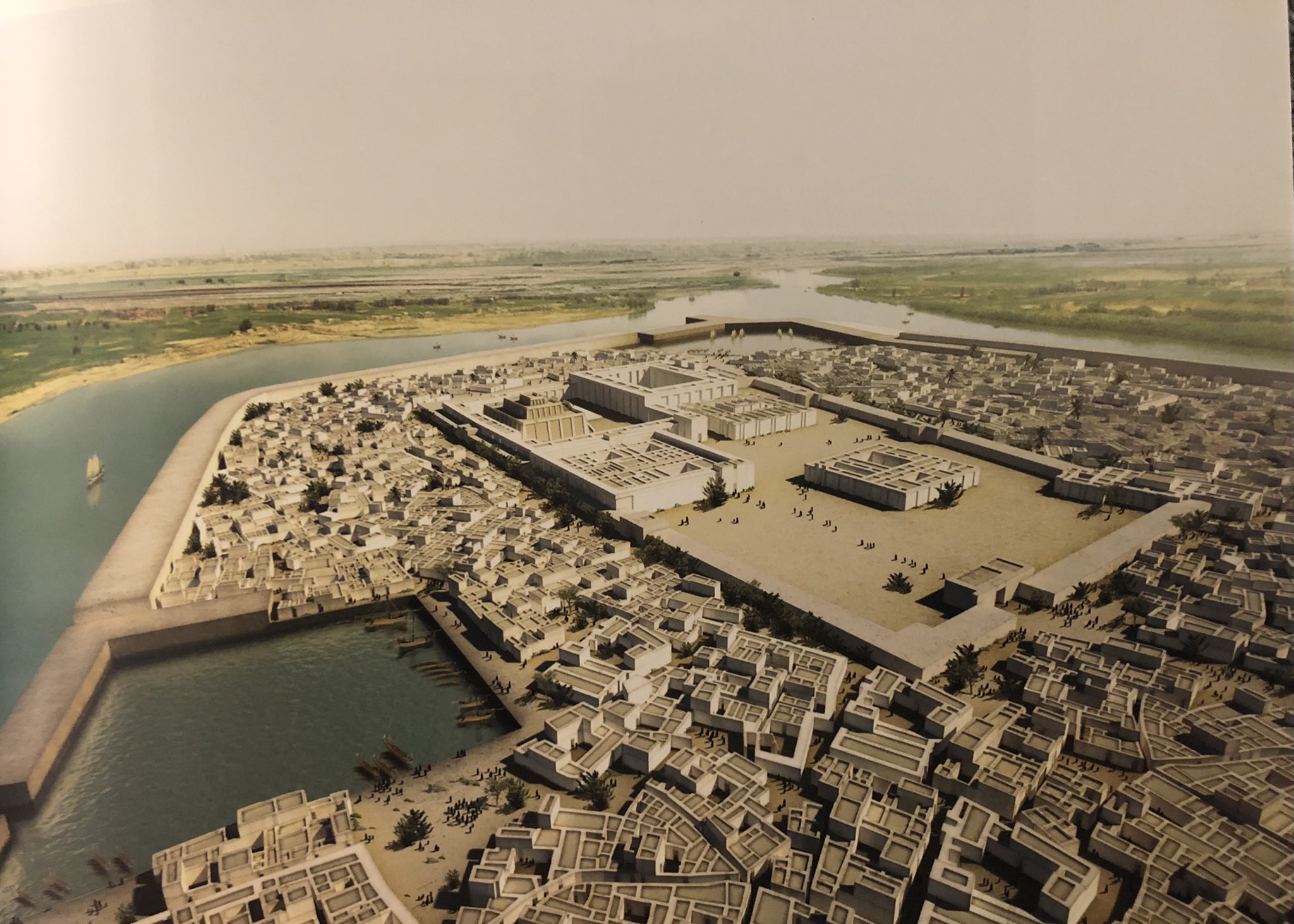 The Ancient World Virtual Reconstruction Of The City Of Ur During The Neo Sumerian Period Late Third Millennium e The Open Rectangular Era Is The Sacred Quarter Of The Moon God
