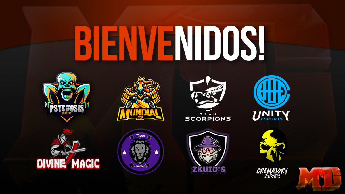 @PPromo_BS | #Bienvenidos 

BIENVENIDOS!
Presentamos a los primeros 8 equipos que estarán participando por llevarse la gloria en nuestro torneo de #BrawlStars.

Les deseamos muchos éxitos durante el camino de la competencia.