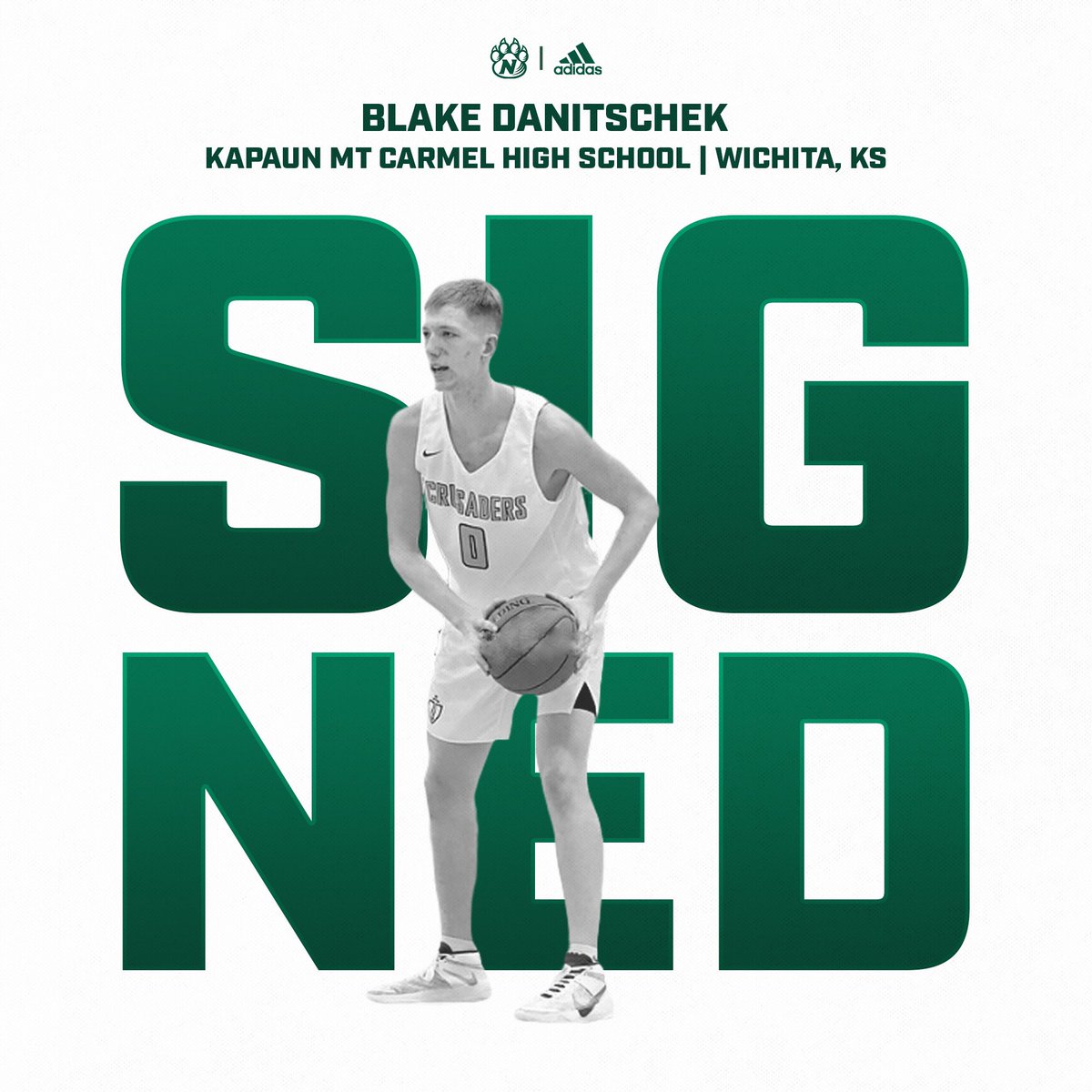 The Bearcats are excited to announce the signing of Blake Danitschek! He is a 6’5 elite shooter 🎯 who brings athleticism to the floor. Northwest give him a big welcome into Bearcat Arena! 🏀 (<a href="/BDanitschek/">Blake Danitschek</a>)