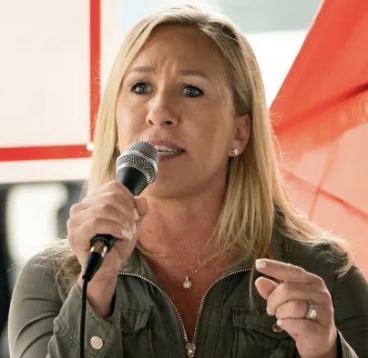 DineshDSouza's tweet image. If you watch today’s podcast segment on AOC and my interview with @mtgreenee, you can easily see that one of them—Greene—is intelligent and stable and the other—AOC—is a kook living in a land of make-believe. If anyone should be tossed off her committees, it’s batsh*t crazy AOC