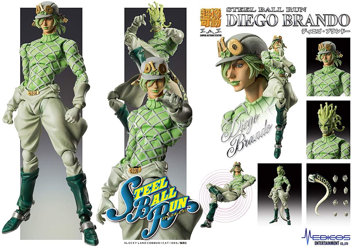 imageanime's tweet photo. Super Figure Action (JoJo`s Bizarre Adventure Part 7) Diego Brando: https://t.co/5wzhRFIih0 #jojo #JoJoBizarreAdventure #diegobrando #mdeicos #actionfigure #superfigureaction https://t.co/zAke9Iap8r