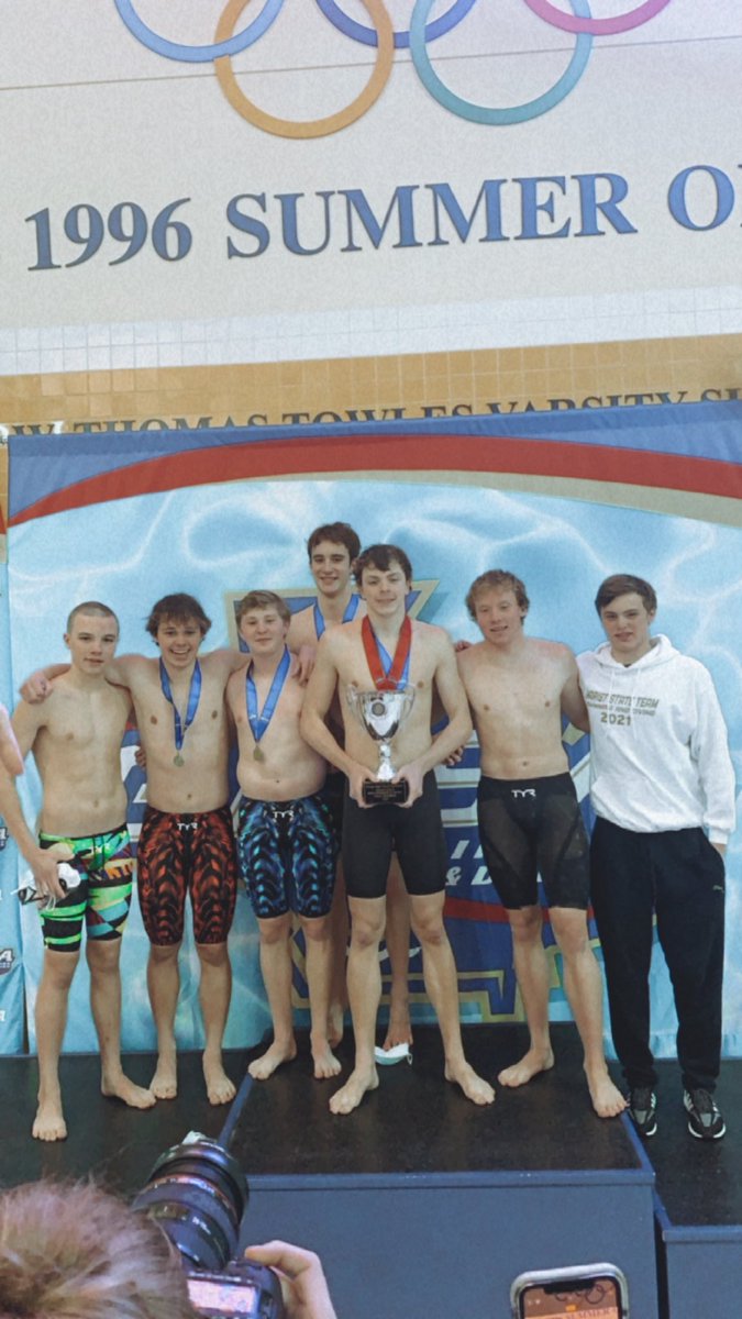 2 🏆🏆 IN ONE DAY!! Congrats to the Marist Boys Swim &amp; Dive Team, your back to back 4A-5A STATE CHAMPS!!! 💍💍