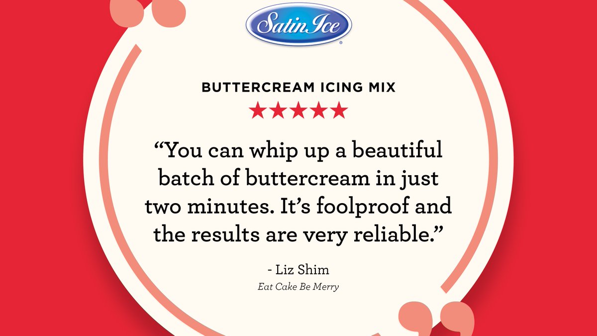 SatinIce's tweet photo. Do you love Buttercream???
Try @Satin.Ice Buttercream Icing Mix NOW โ you won't be sorry. . .
Take it from: @EatCakeBeMerry
Shop now: https://t.co/GFMcksUusa
#satinice #lovesatinice #buttercream #satinicebuttercream #frosting #baking https://t.co/dTJ6FgalqA