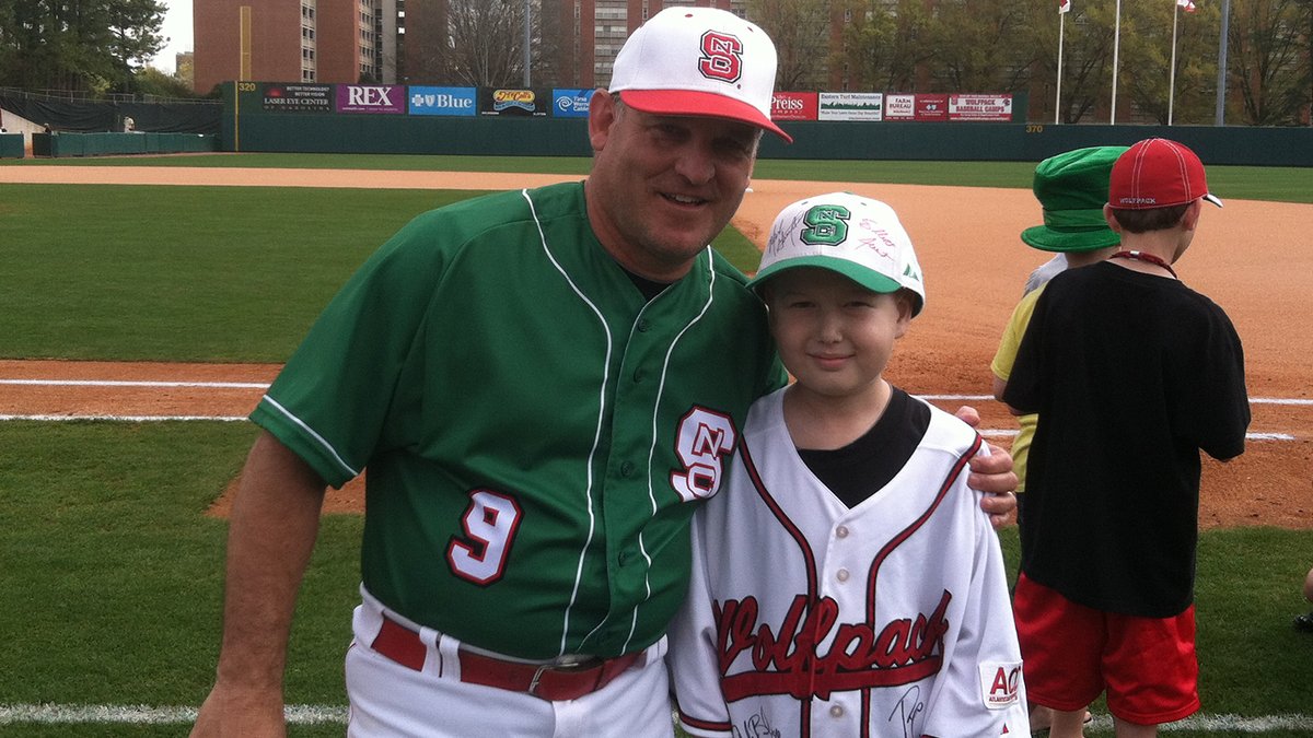 NCState's tweet photo. Harrison McKinion's childhood love of Wolfpack baseball kept him going as he battled a rare blood cancer. Now, the college freshman is joining the @NCStateBaseball program as a student manager, at Coach @Elliott_Avent's invitation. Read the story: https://t.co/cR0m67SUCi https://t.co/aVjv6nyj3K
