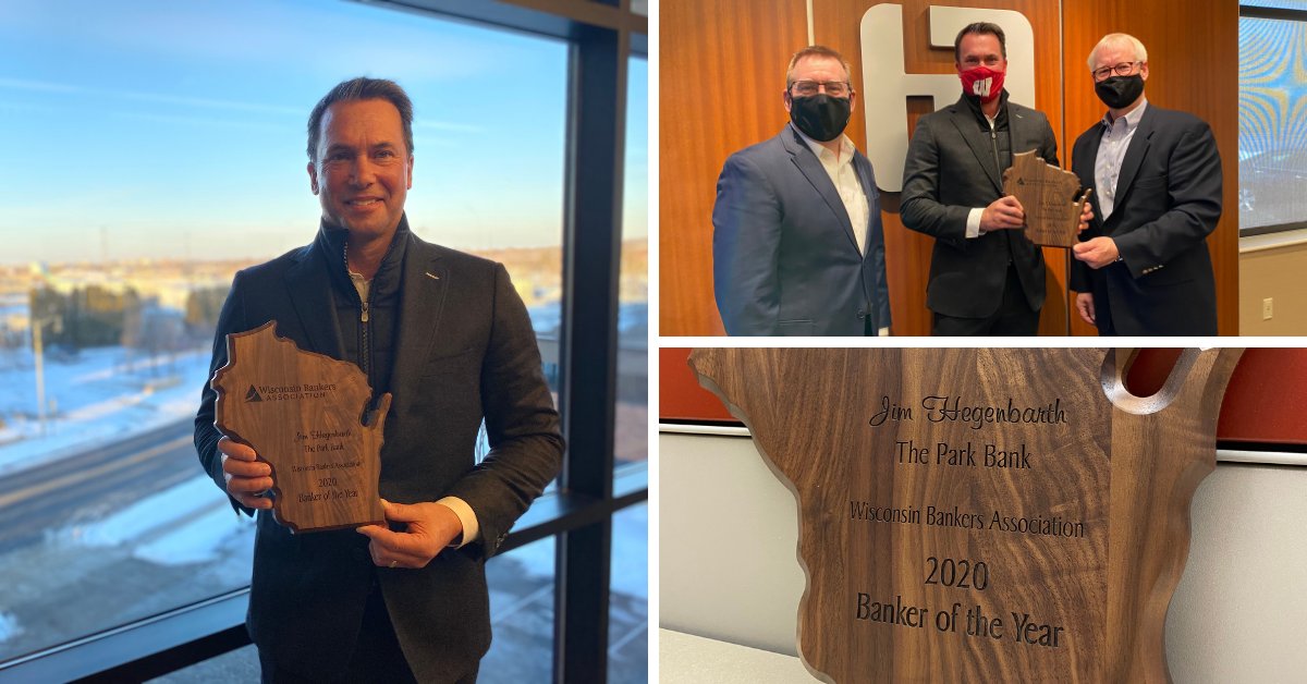 In 2020, Jim made it a focus to solve problems, develop solutions, and empower the PB team to emerge from a tough year stronger than ever. While grateful, Jim is proud to share this award with his entire team. Congrats Jim on winning the 2020 <a href="/wisbank/">Wisconsin Bankers</a> Banker of the Year Award!