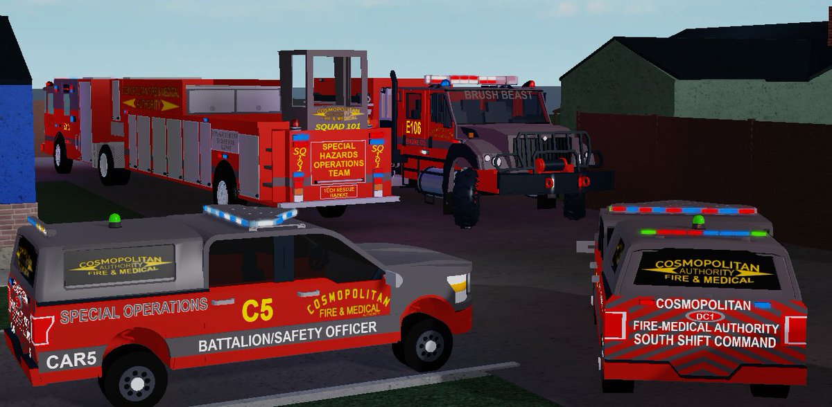 Cosmopolitan Fire Medical Authority Roblox Cmnfiremedical Twitter - firefighter training center leaked roblox