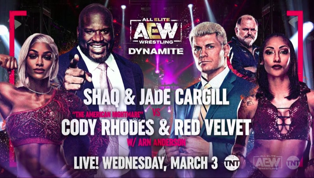 Shaq And Cody Rhodes AEW Tag Match Officially Announced