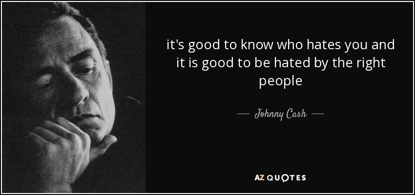 Johnny Cash always spoke from his heart and you knew exactly where he stood. He was honest, hard-working, loving, and did everything wide open. Take it or leave it. Thread below 