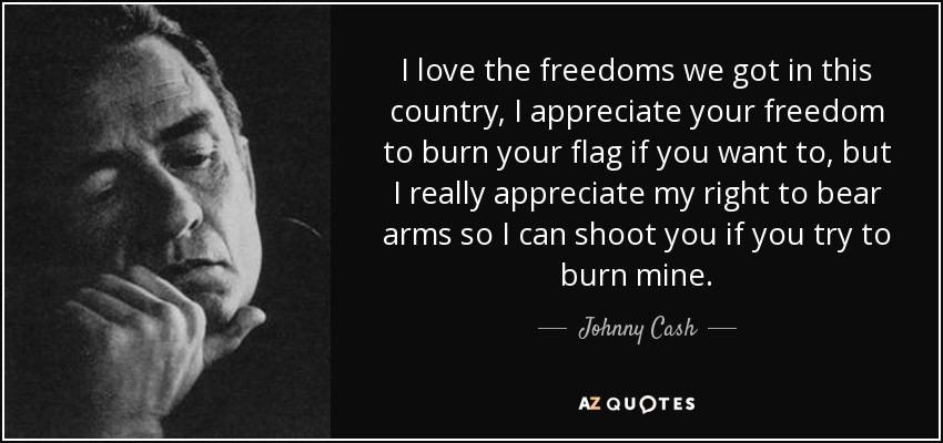 Johnny Cash always spoke from his heart and you knew exactly where he stood. He was honest, hard-working, loving, and did everything wide open. Take it or leave it. Thread below 