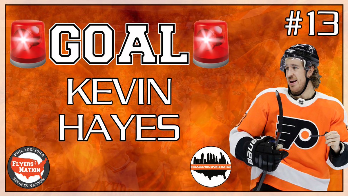 PHLFlyersNation's tweet photo. SANHEIM ➡️ HAYES!  1-1!! https://t.co/xjTw9bD2Mo