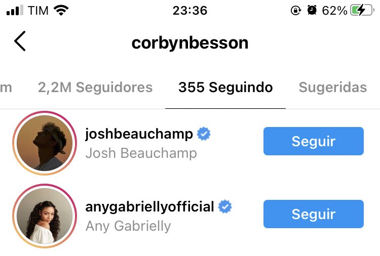 CorbynBBrasil's tweet photo. INFO| Corbyn Besson seguiu recentemente Josh Beauchamp e Any Gabrielly, membros do grupo Now United. https://t.co/mTvRIhuW6g