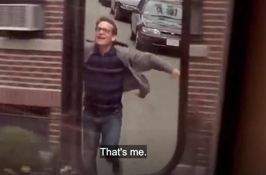 The first shot of our hero is an unjaded "yep, that's me." We were a kinder people before Robot Chicken.