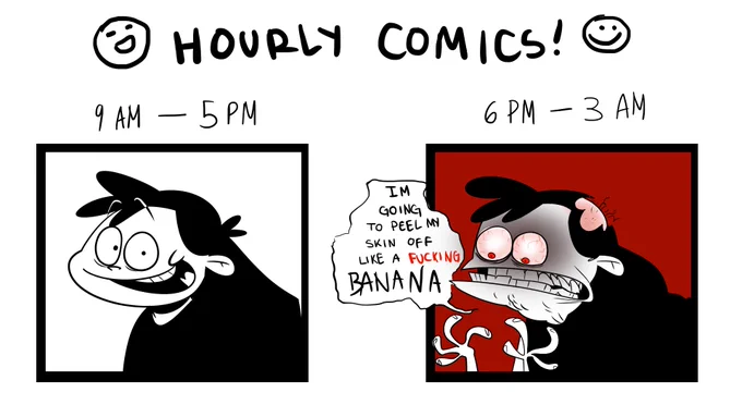 haha get it ?? its funny because i have bpd-
#hourlycomicday 