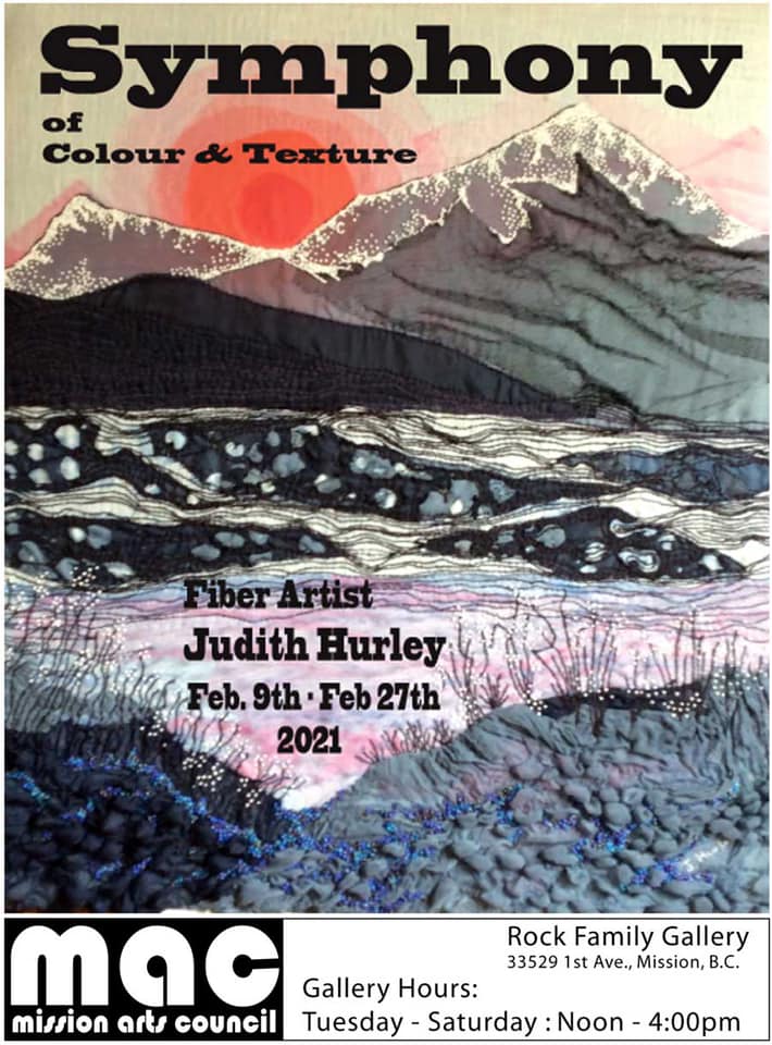 Coming up next at The Rock Family Gallery located at the Mission Arts Centre. February 9-27, 2021! missionartscouncil.ca