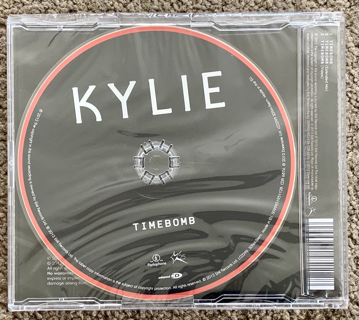 spjury's tweet photo. #KylieMinogue Timebomb. 2012 limited edition #CD single. Released as a standalone single for #K25 - Kylie’s year-long celebration of 25 years in the music industry - still sealed! One of my favs from the early 2010s. #LimitedCD #CDSingle #K25 #FactorySealed 🎶🎵💿🕺🔥🥰 https://t.co/JksCsiwUt7