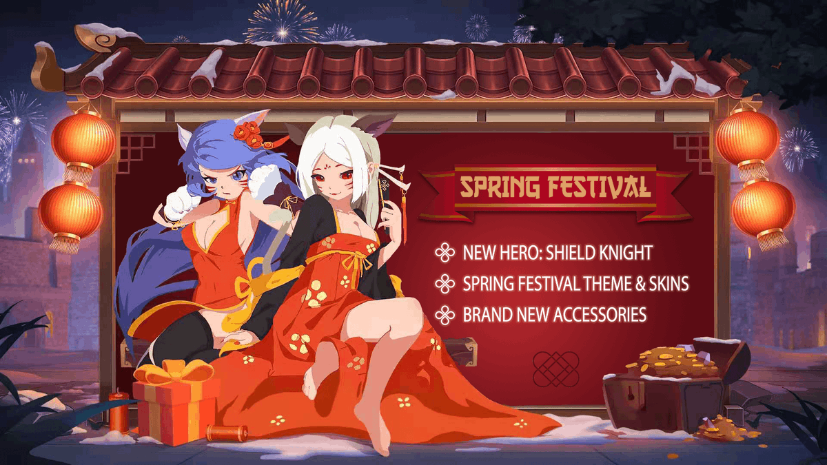 ComboTravellers's tweet photo. The new update will drop for the Global version of #ElementalDungeon at 3:30 GMT, featuring a new hero, new skins and accessories, new features, and more! Read all about it here: https://t.co/wx1ZmZcHWH

#CNY2021 #SpringFestival #indiegames #iosgames #androidgames #mobilegames https://t.co/gV0rFL2Sql