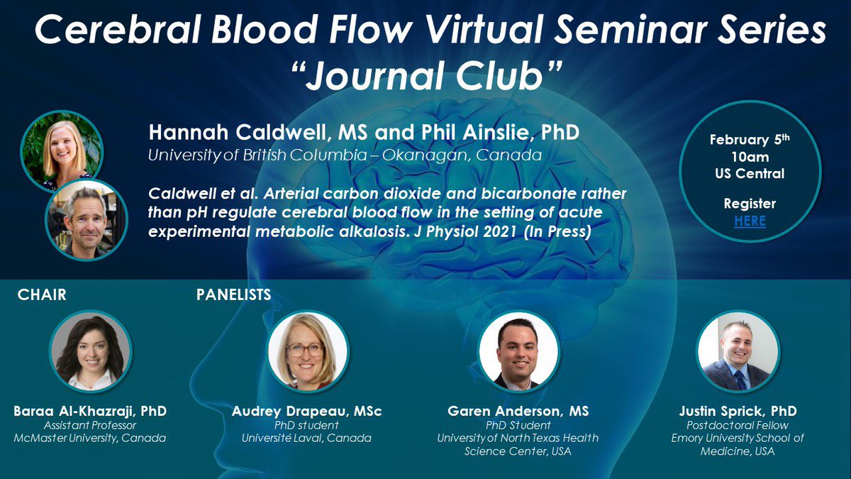 Very excited to present this Friday alongside Prof. Phil Ainslie where we will discuss our latest publication in a Journal Club! 😁 thank you @CARickardsPhD <a href="/Pat_Brassard/">Patrice Brassard, PhD</a> for the opportunity! 😊 to register: bit.ly/395CkoN