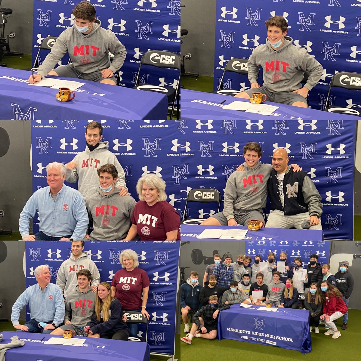 MustangsMrhs's tweet photo. Congratulations to Marriott’s Ridge class of 2021 LB Drew Ross on his commitment to play at the Massachusetts Institute of Technology (MIT). #Timthebeaver #Rowdyridge https://t.co/ArQkW8KBKp