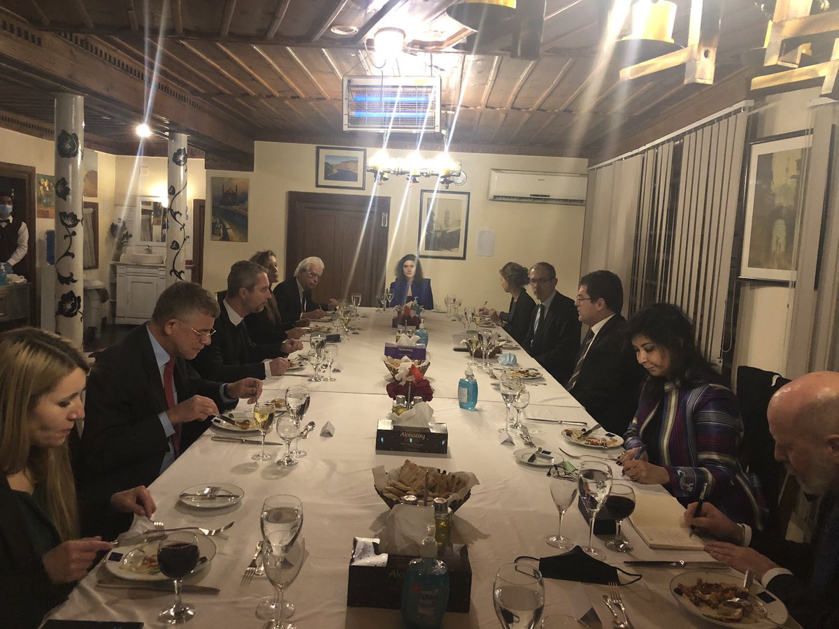 EUCdAtoAFG's tweet photo. Fruitful and Intensive consultations by @JanezLenarcic on #peace and #humanitarian space with #Afghan civil society and international partners from @unafghanistan @ECHO_Asia and #EUMembers https://t.co/1za9oWGU1O