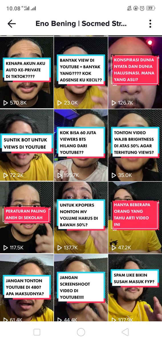 24. Eno Bening (digital marketing dan social media strategist)  https://vt.tiktok.com/ZSoeUb4Q/&nbsp;Masa iya bang  @Eno_Bening gak dimasukin~