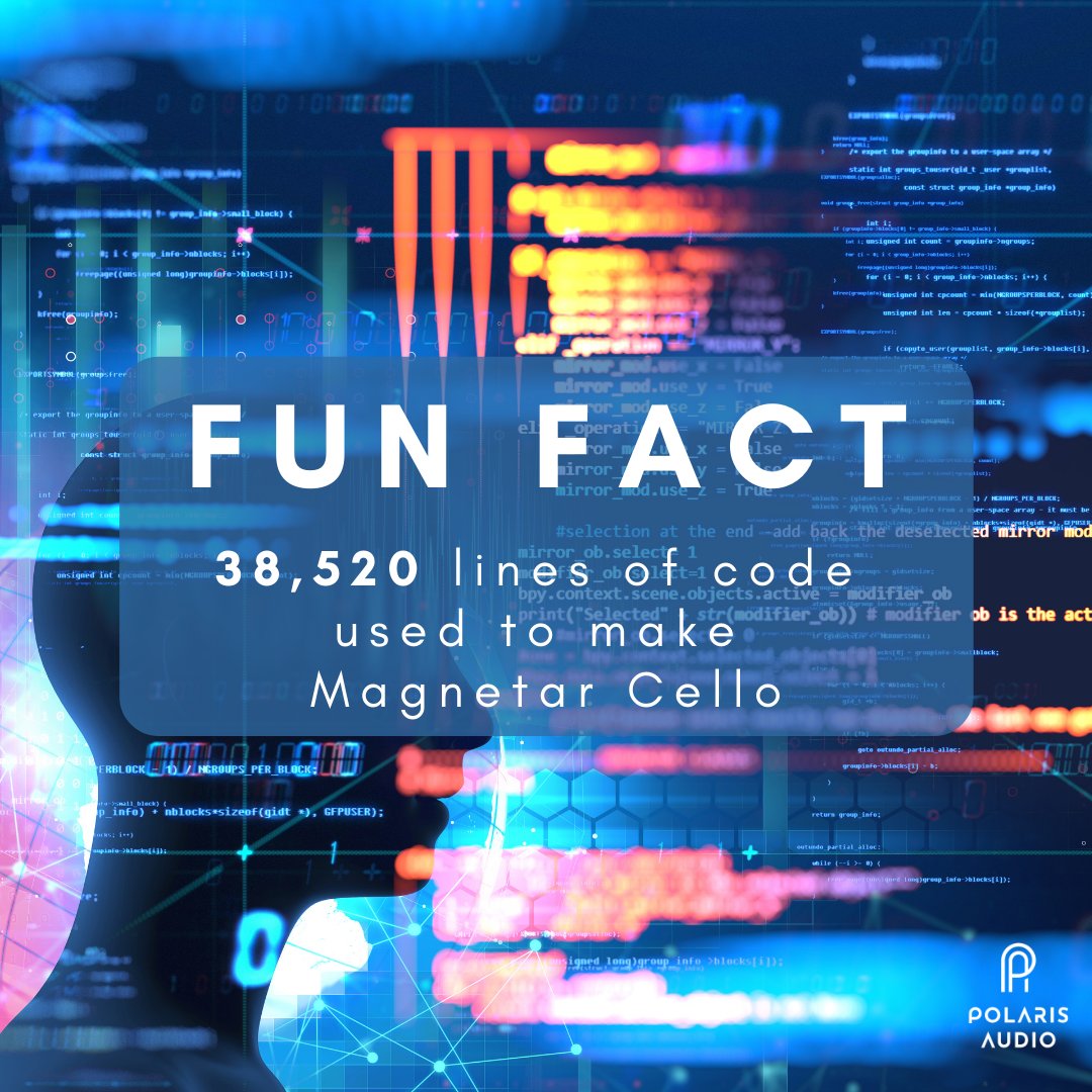 PolarisSamples's tweet image. Fun Fact #1: More than 38,520 lines of code were written during the development of our Magnetar Cello library.

Get to know our library better with these fun technical facts.

#polarisaudio #magnetar #kontakt #nativeinstruments