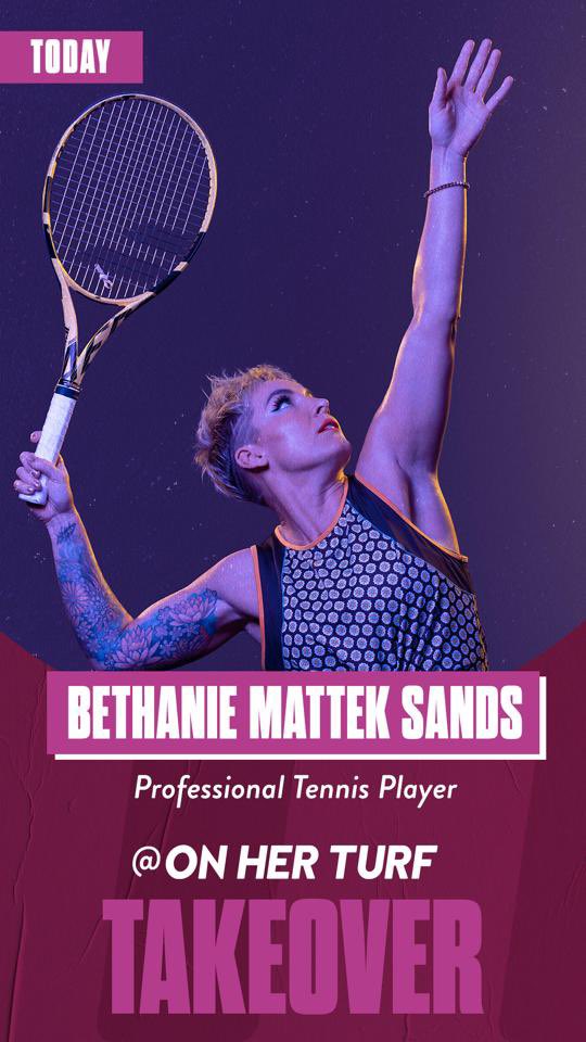 matteksands's tweet image. 🚨TAKEOVER🚨 follow @OnHerTurf as I take over their stories today sharing some love for all you BADASS women and girls out there! #NGWSD @WTA #GameSetMattek