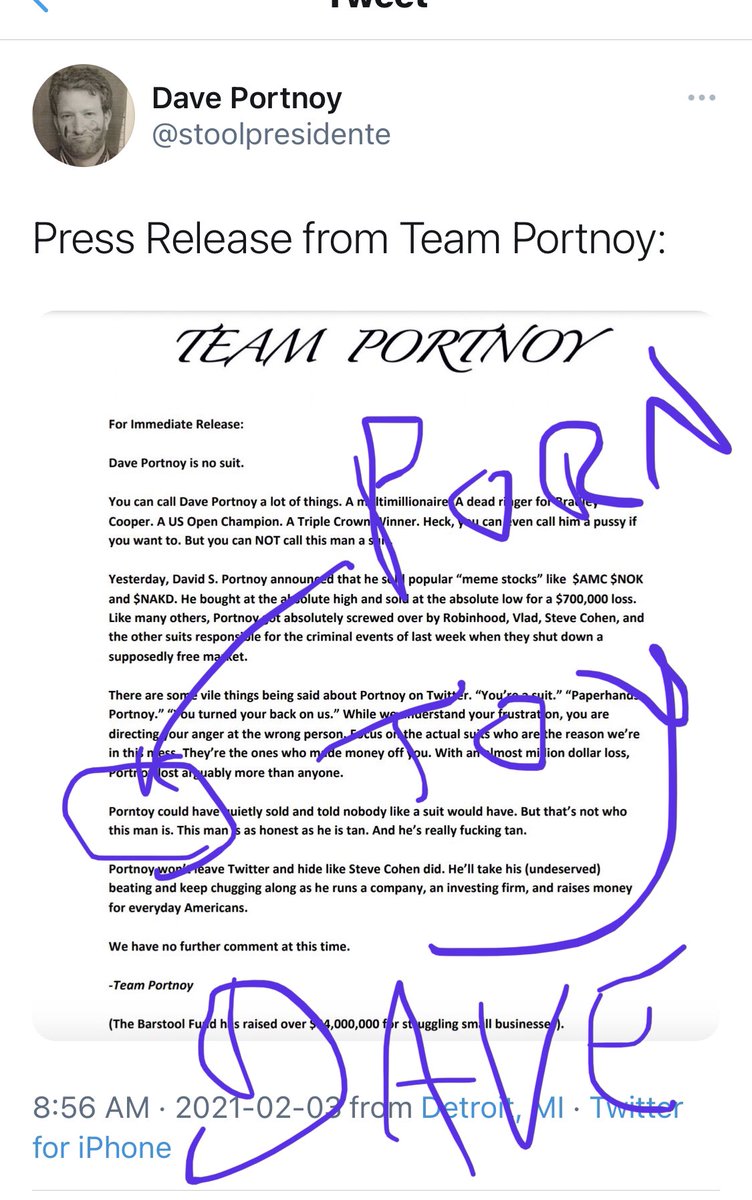 Well... that’s embarrassing #porntoy <a href="/barstoolsports/">Barstool Sports</a> <a href="/stoolpresidente/">Dave Portnoy</a>