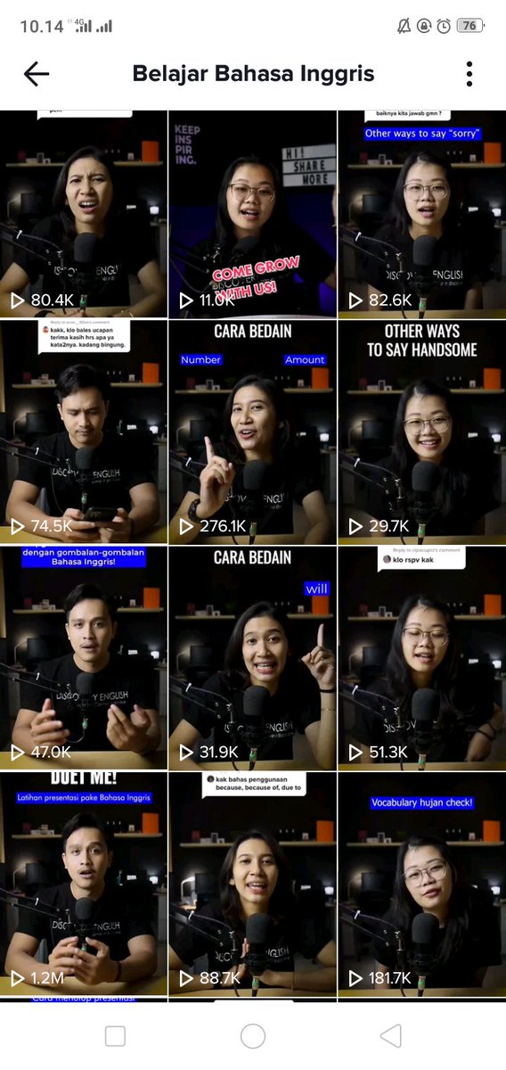 26. Belajar Bahasa Inggris  https://vt.tiktok.com/ZSoeyNFs/&nbsp;Udah gak ada alesan gak bisa bahasa inggris lagi