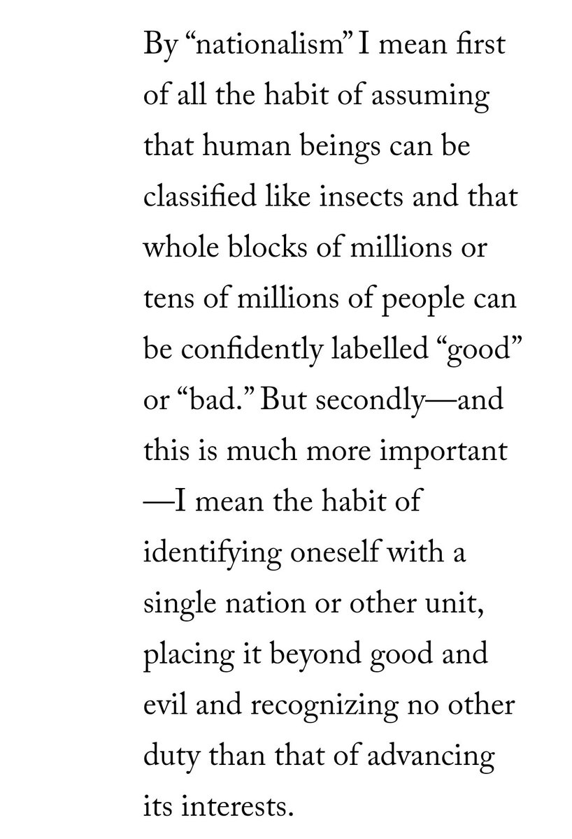 George Orwell - “Notes on Nationalism