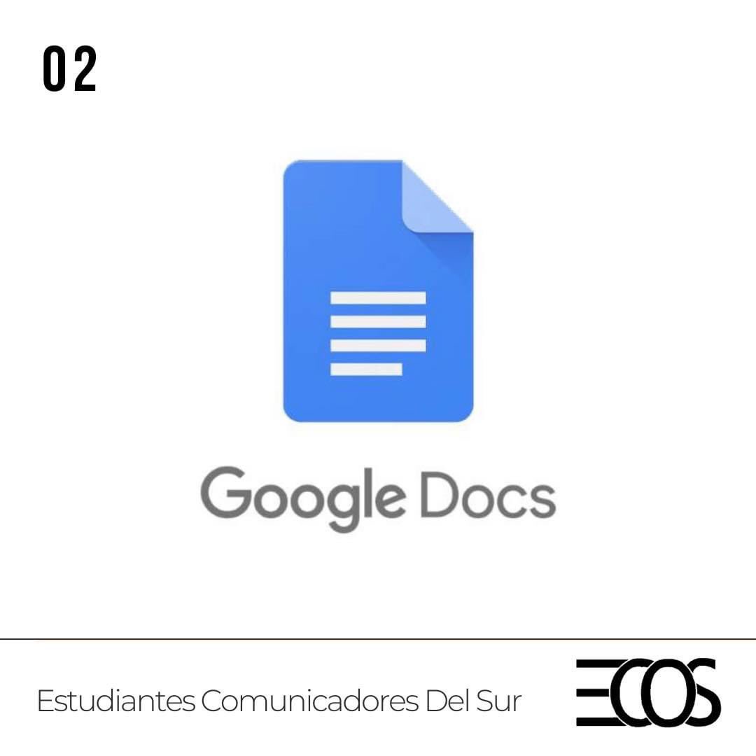 2. Google Docs es un app gratuito incluido en su Gmail. Similar a Microsoft Word, Google Docs te permite escribir documentos y adjuntar imágenes, tablas y referencias. Es #studentfriendly con su opción de compartir los documento permitiendo a varios usuarios editar a la misma vez