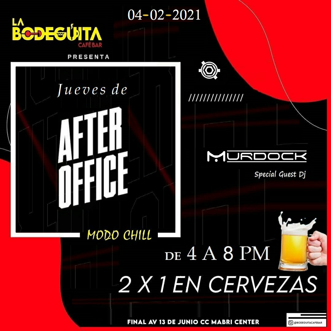 Dj_Murdock's tweet photo. Jueves de #AfterOffice #ModoChill #LaBodeguitaCaféBar #Acarigua #Portuguesa https://t.co/VgtczF5Dby