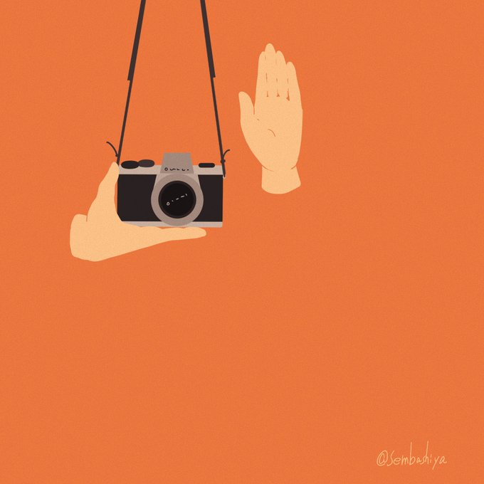 カメラのtwitterイラスト作品